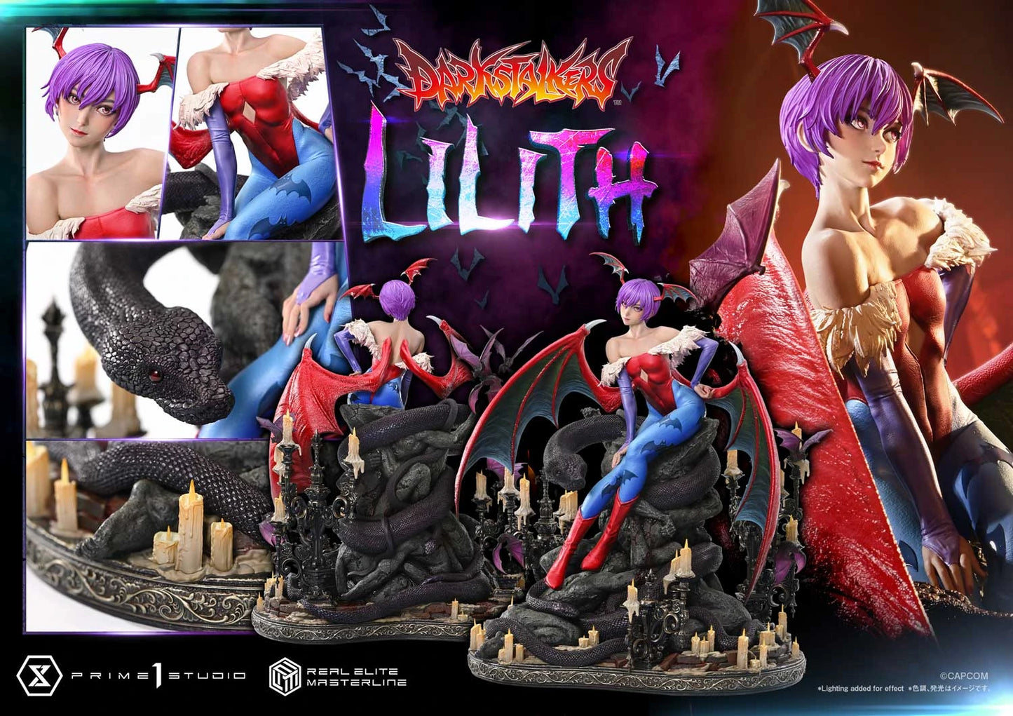 Preventa Resina Lilith  Figura Darkstalkers  Prime 1 (Licencia) Estudio