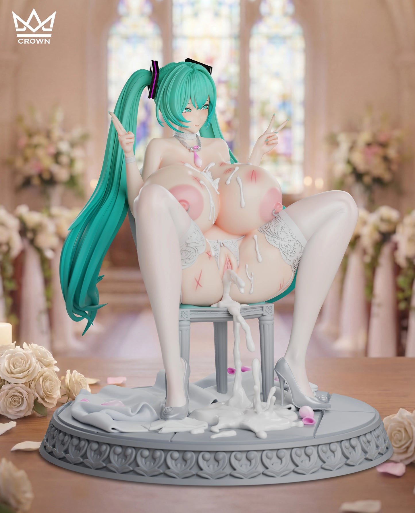 Preventa Resina Hatsune Miku Figura Vocaloid Crown  Estudio