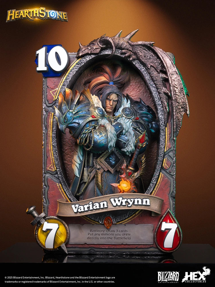 Preventa Resina Varian Wrynn Figura Hearthstone  Hex Collectibles & Blizzard Entertainment (Licencia) Estudio