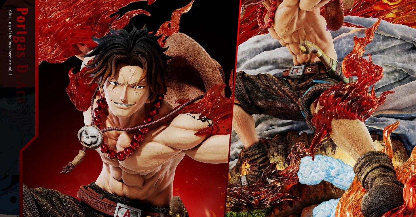 "Preventa Resina Portgas D. Ace  Figura One Piece Seven  Estudio"