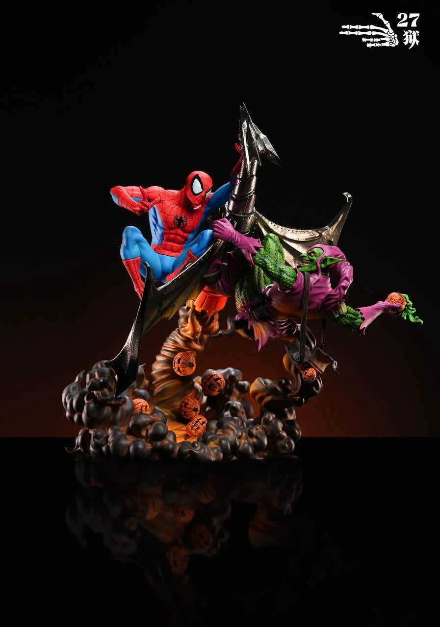 Preventa Resina Spider-Man vs Duende Verde Figura Marvel Comics 1/4 27Abyss  Estudio