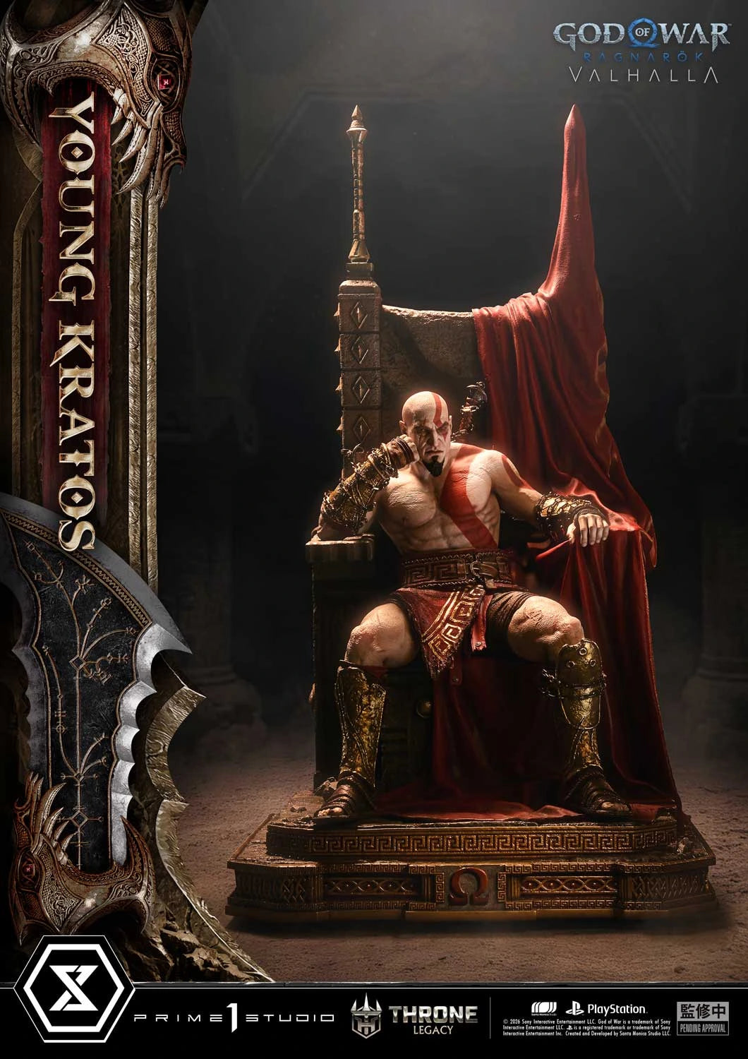 "Preventa Resina Kratos Joven Figura God of War Ragnarök: Valhalla  Prime 1 (Licencia) Estudio"