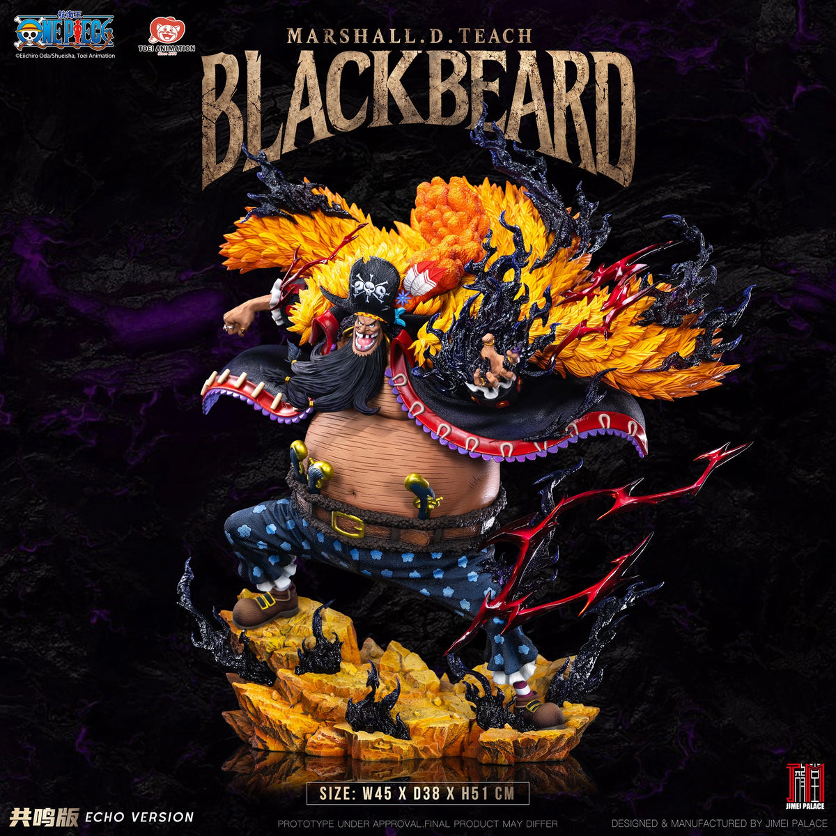 Preventa Resina Barbanegra Figura One Piece 1/6 Jimei Palace Estudio (Licencia)