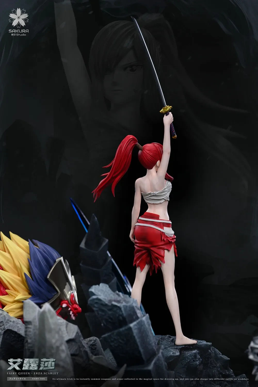 Preventa Resina Erza Scarlet Figura Fairy Tail Sakura Estudio