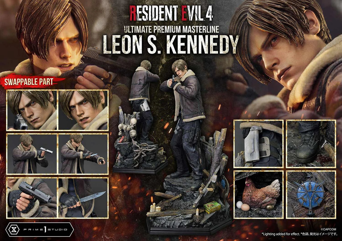 Preventa Resina Leon S. kennedy Figura Resident Evil 4 Prime 1 (Licencia) Estudio