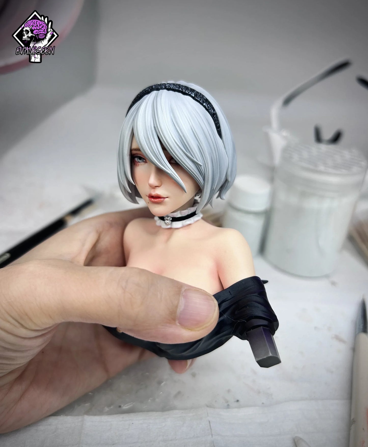 Preventa Resina 2B Maid Figura Nier Automata Evanescen Estudio