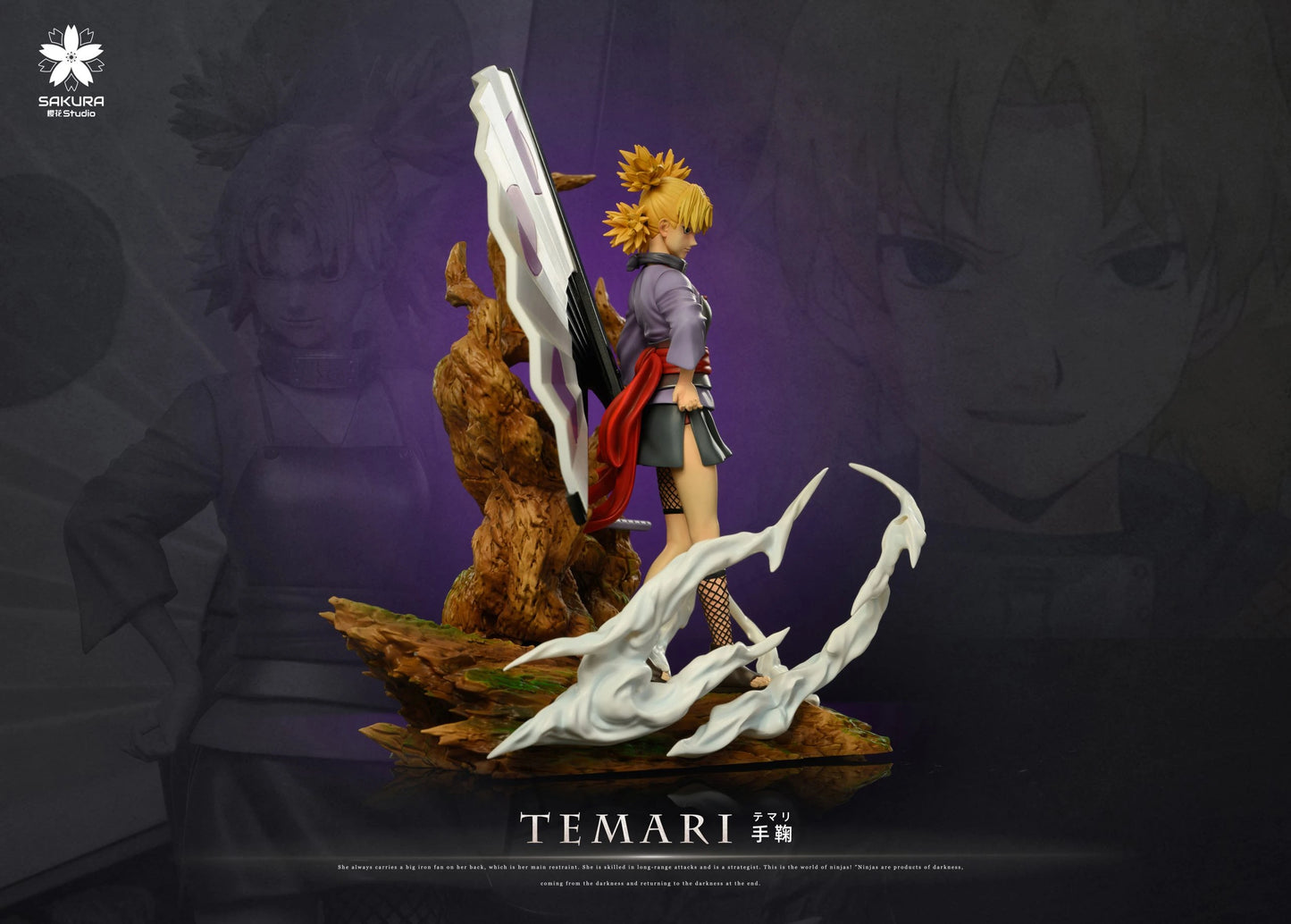 Preventa Resina Temari Figura Naruto Sakura Estudio