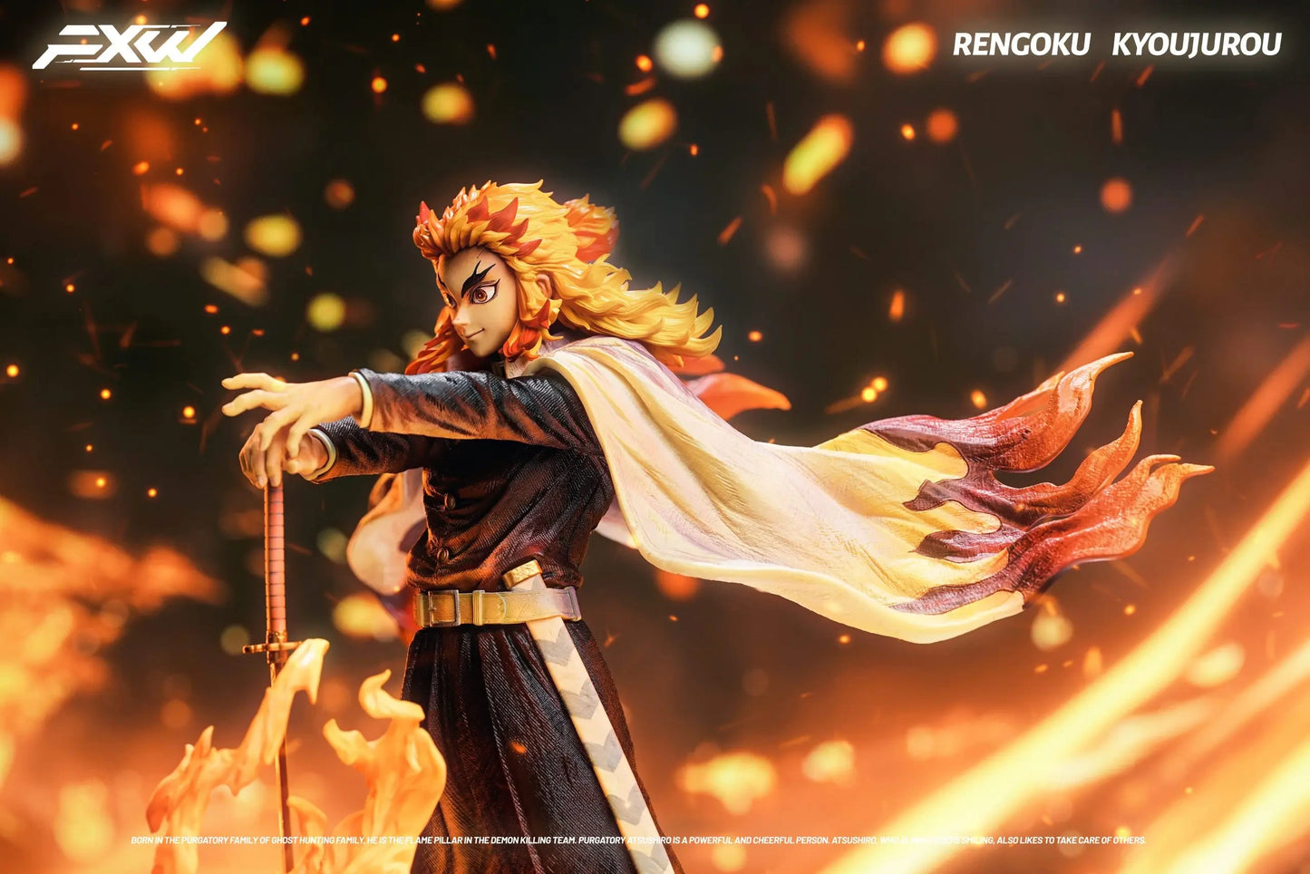 Preventa Resina Rengoku Kyojuro Figura Demon Slayer FXW  Estudio