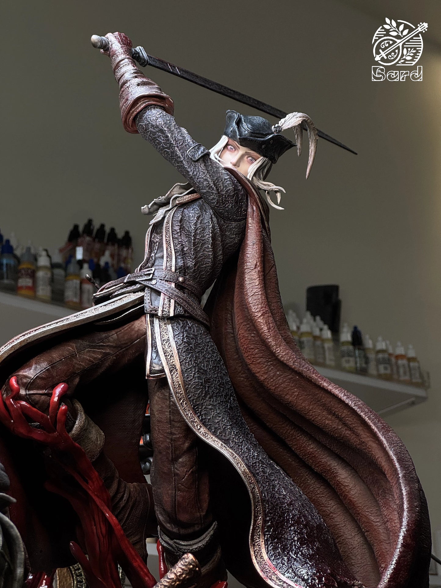 Preventa Resina Lady Maria vs Hunter Figura Bloodborne Bard  Estudio