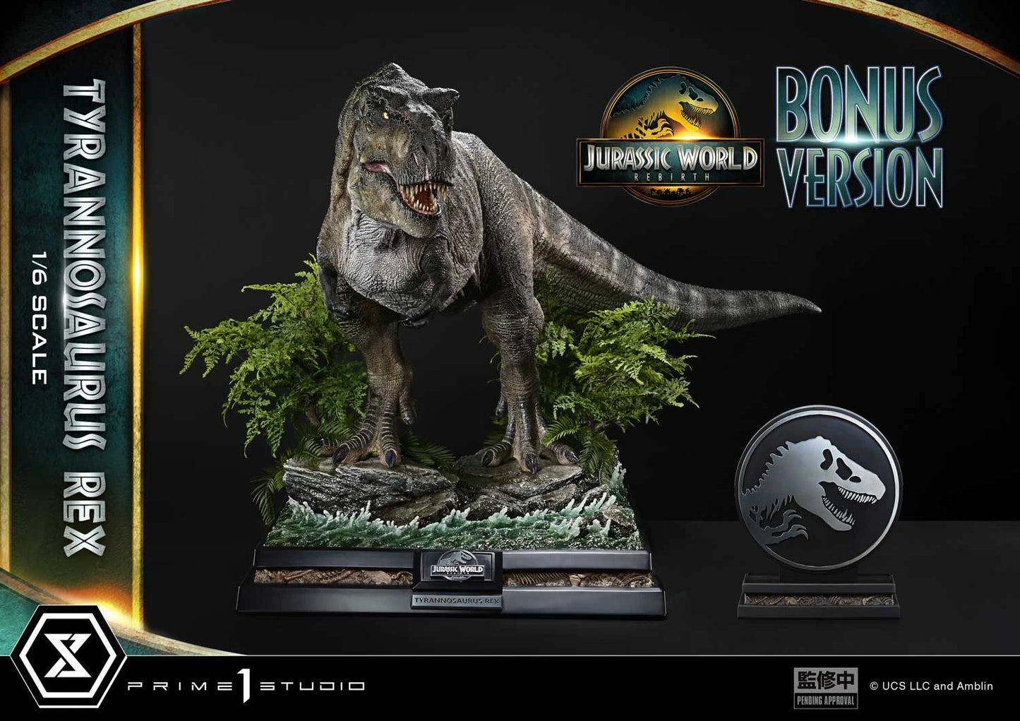 Preventa Resina Tyrannosaurus Rex Figura Jurassic World: Renace  Prime 1 (Licencia) Estudio