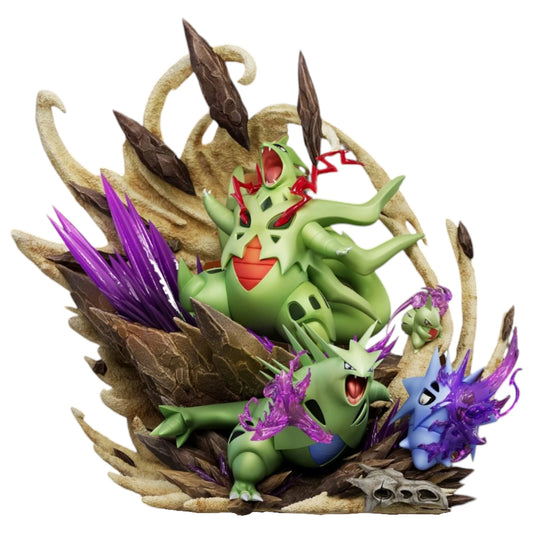 Preventa Resina Tyranitar Evolution Figura Pokémon Black Rose Estudio