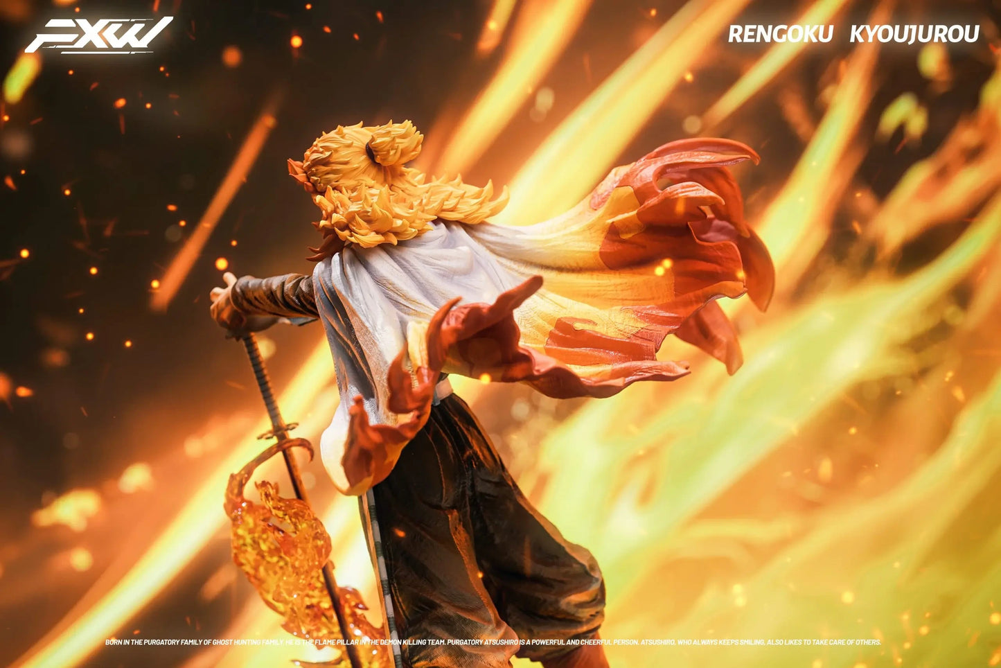 Preventa Resina Rengoku Kyojuro Figura Demon Slayer FXW  Estudio