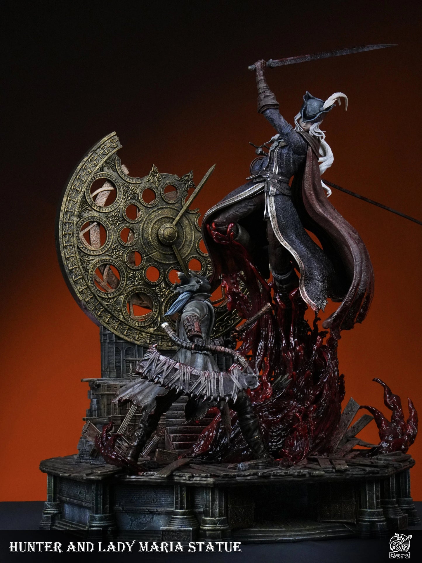 Preventa Resina Lady Maria vs Hunter Figura Bloodborne Bard  Estudio