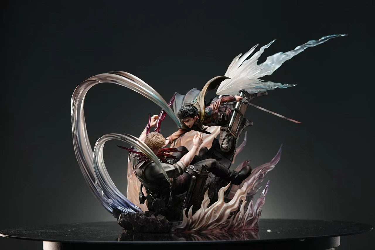 Preventa Resina Levi vs Reiner Figura Attack On Titan Sure Estudio