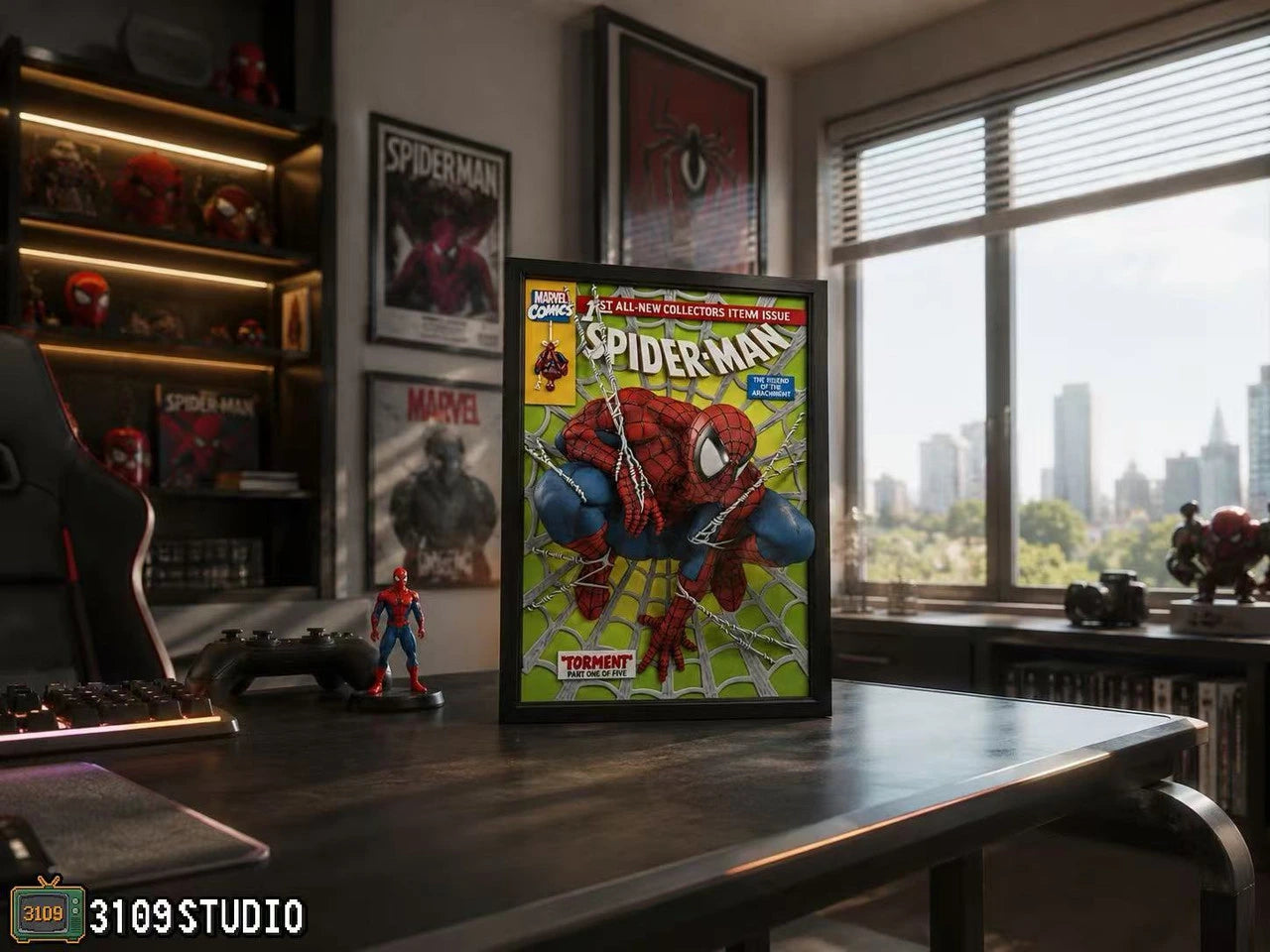 Preventa Resina Spider-Man Figura Marvel Comics 1/4 3109 Estudio