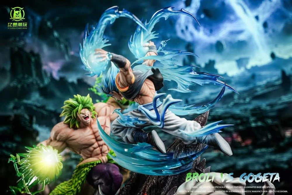 Preventa Resina Broly vs Gogeta Figura Dragon Ball Yi Shou Estudio