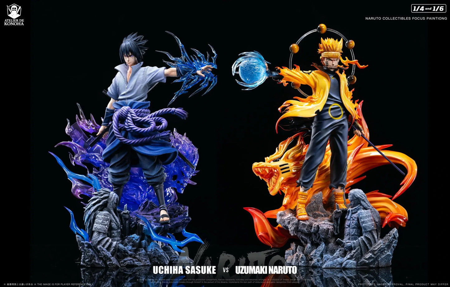 Preventa Resina Naruto & Sasuke Figura Naruto Atelier de Konoha Estudio