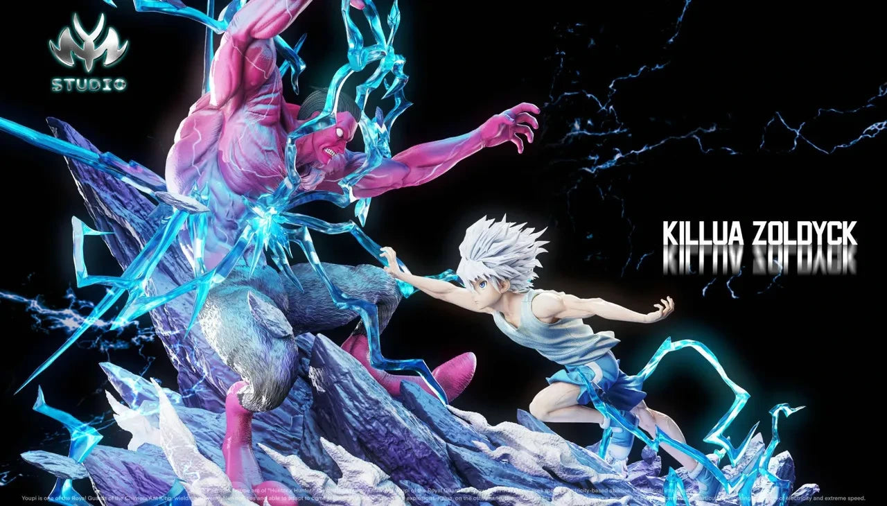 Preventa Resina Killua vs Menthuthuyoupi Figura Hunter x Hunter MY Estudio