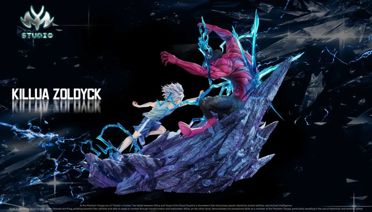 Preventa Resina Killua vs Menthuthuyoupi Figura Hunter x Hunter MY Estudio