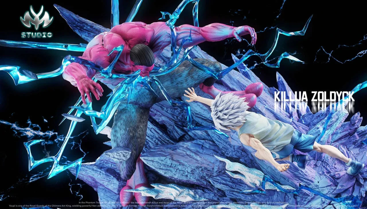 Preventa Resina Killua vs Menthuthuyoupi Figura Hunter x Hunter MY Estudio