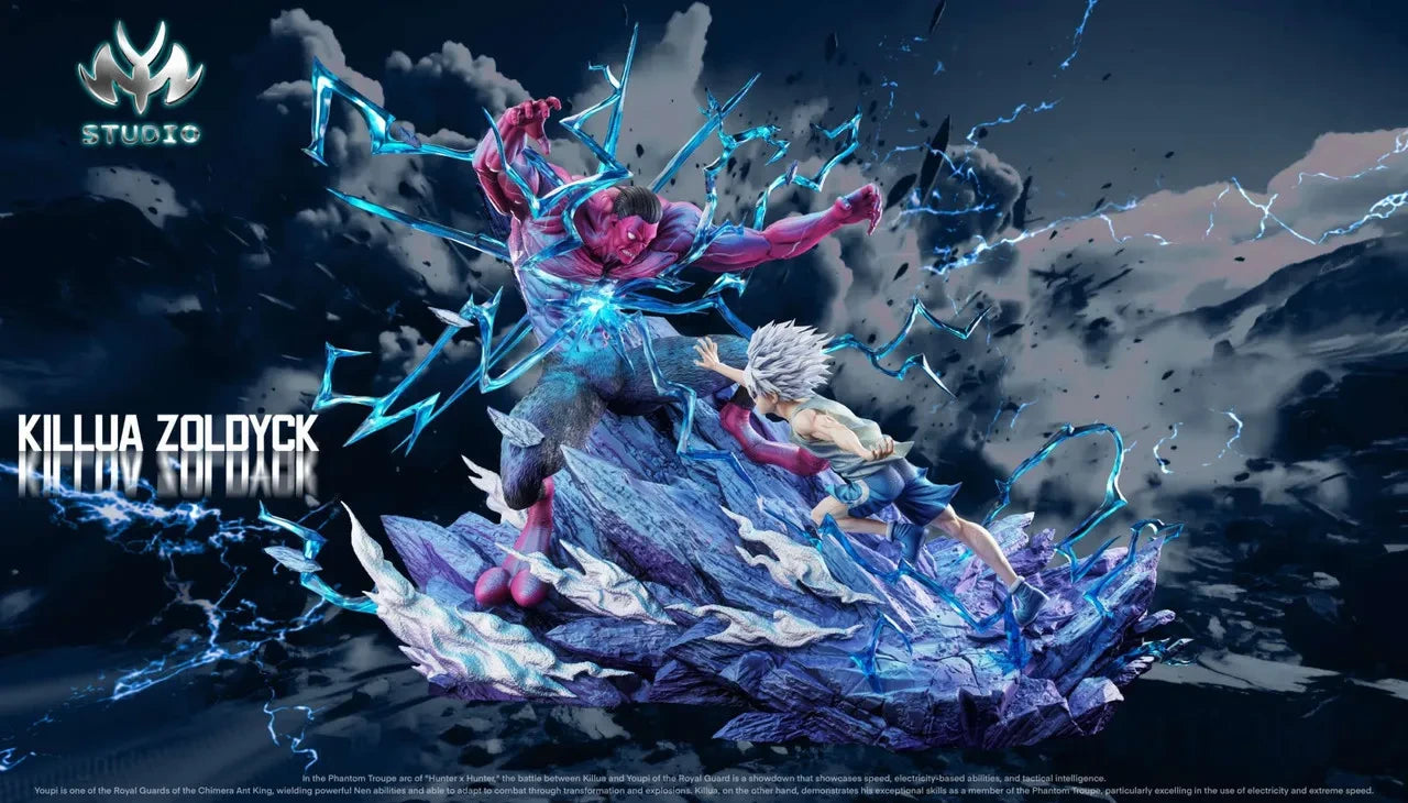 Preventa Resina Killua vs Menthuthuyoupi Figura Hunter x Hunter MY Estudio