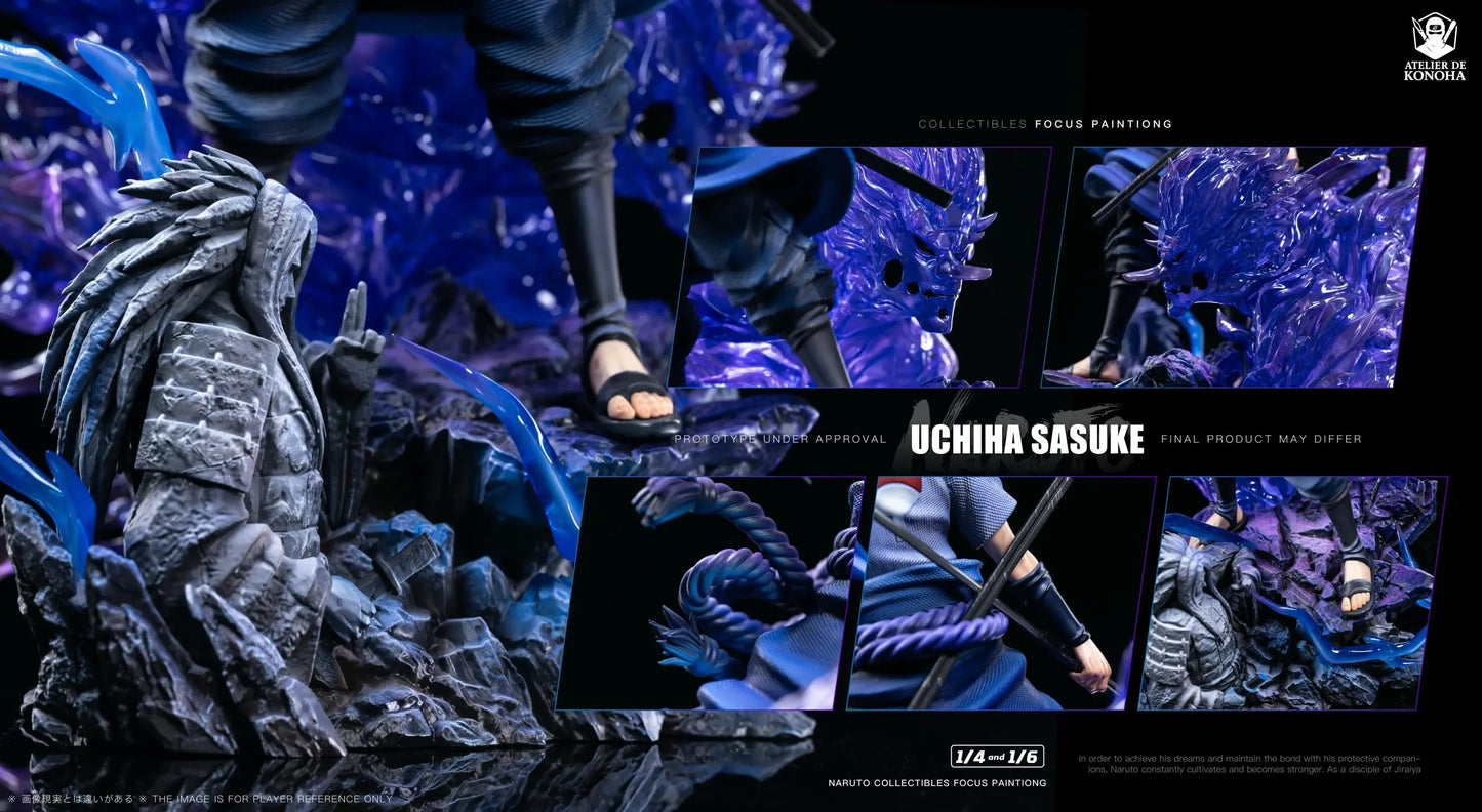 Preventa Resina Naruto & Sasuke Figura Naruto Atelier de Konoha Estudio