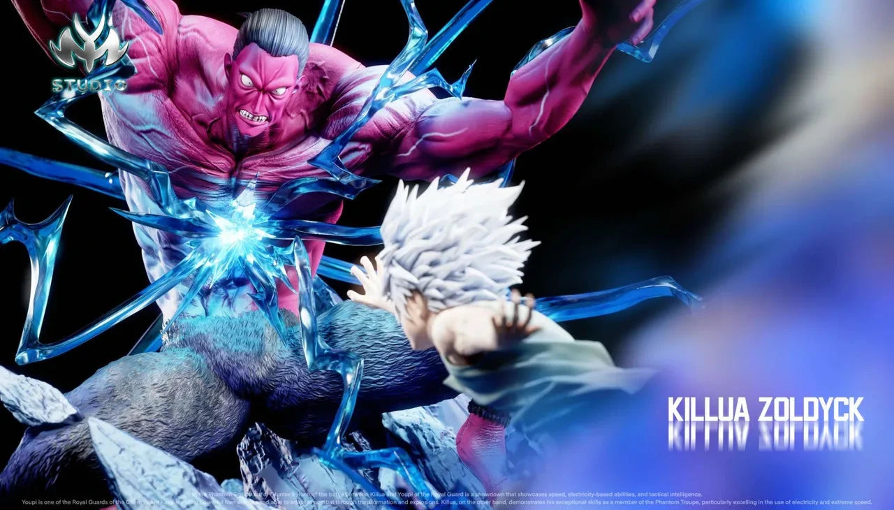 Preventa Resina Killua vs Menthuthuyoupi Figura Hunter x Hunter MY Estudio
