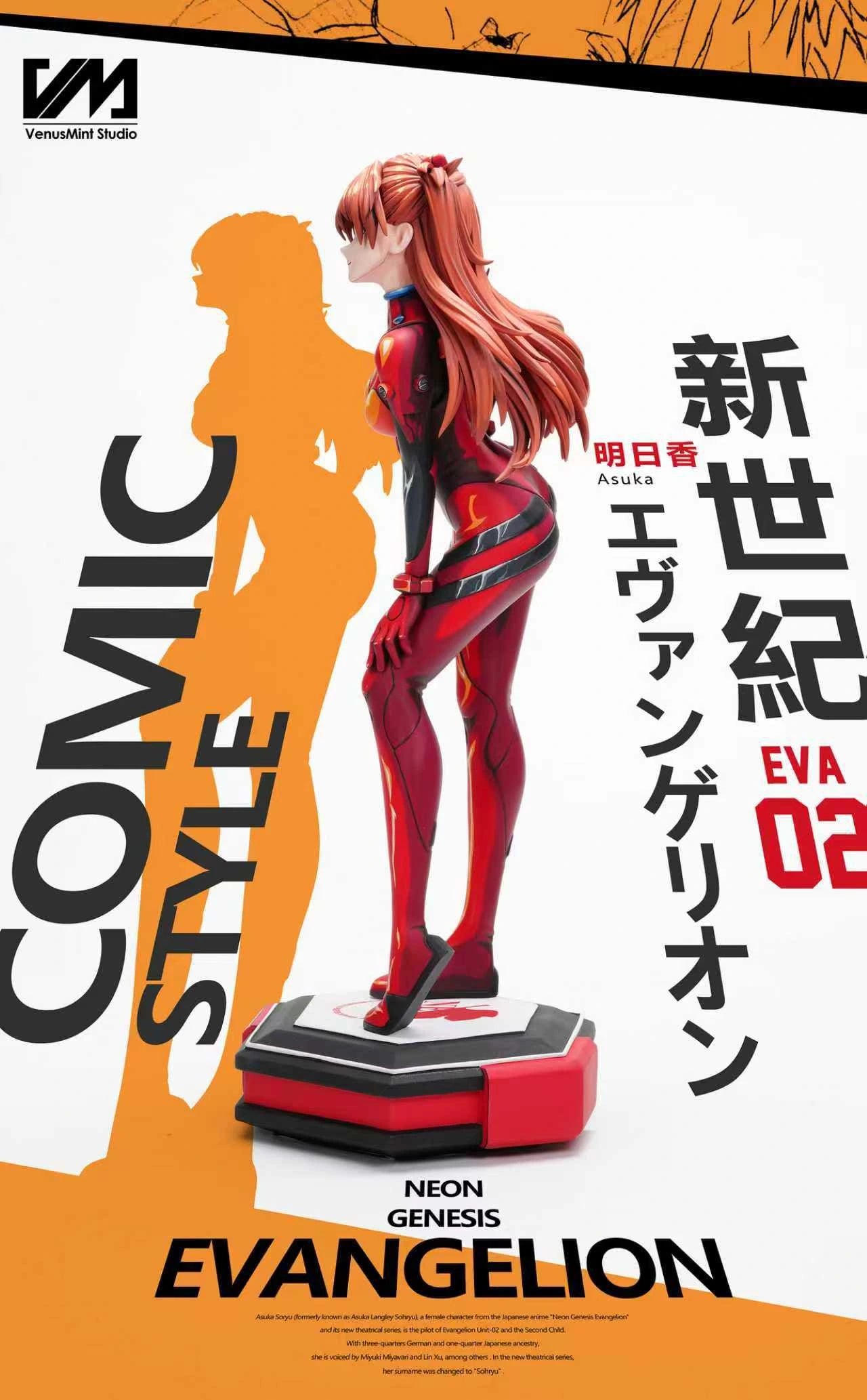 Preventa Resina Asuka Langley Figura Evangelion Venus Mint Estudio