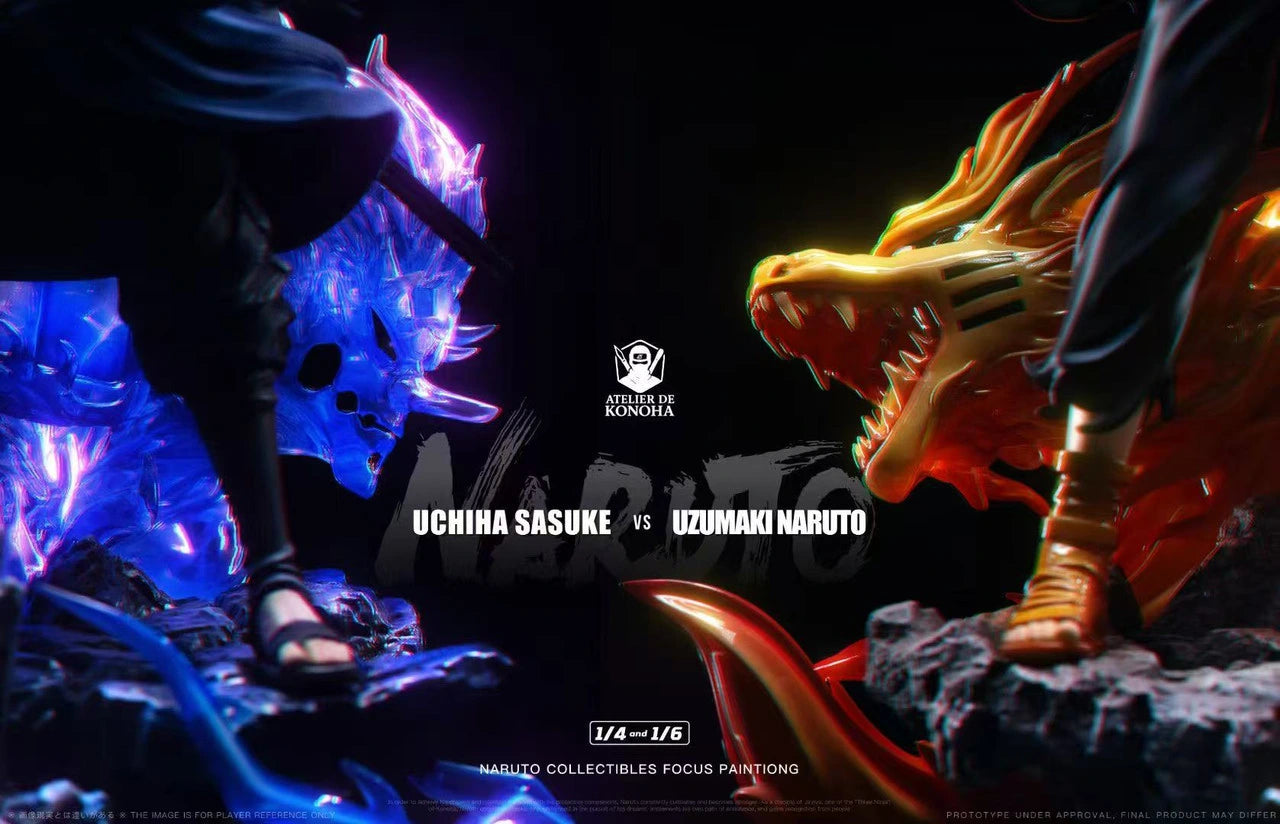 Preventa Resina Naruto & Sasuke Figura Naruto Atelier de Konoha Estudio