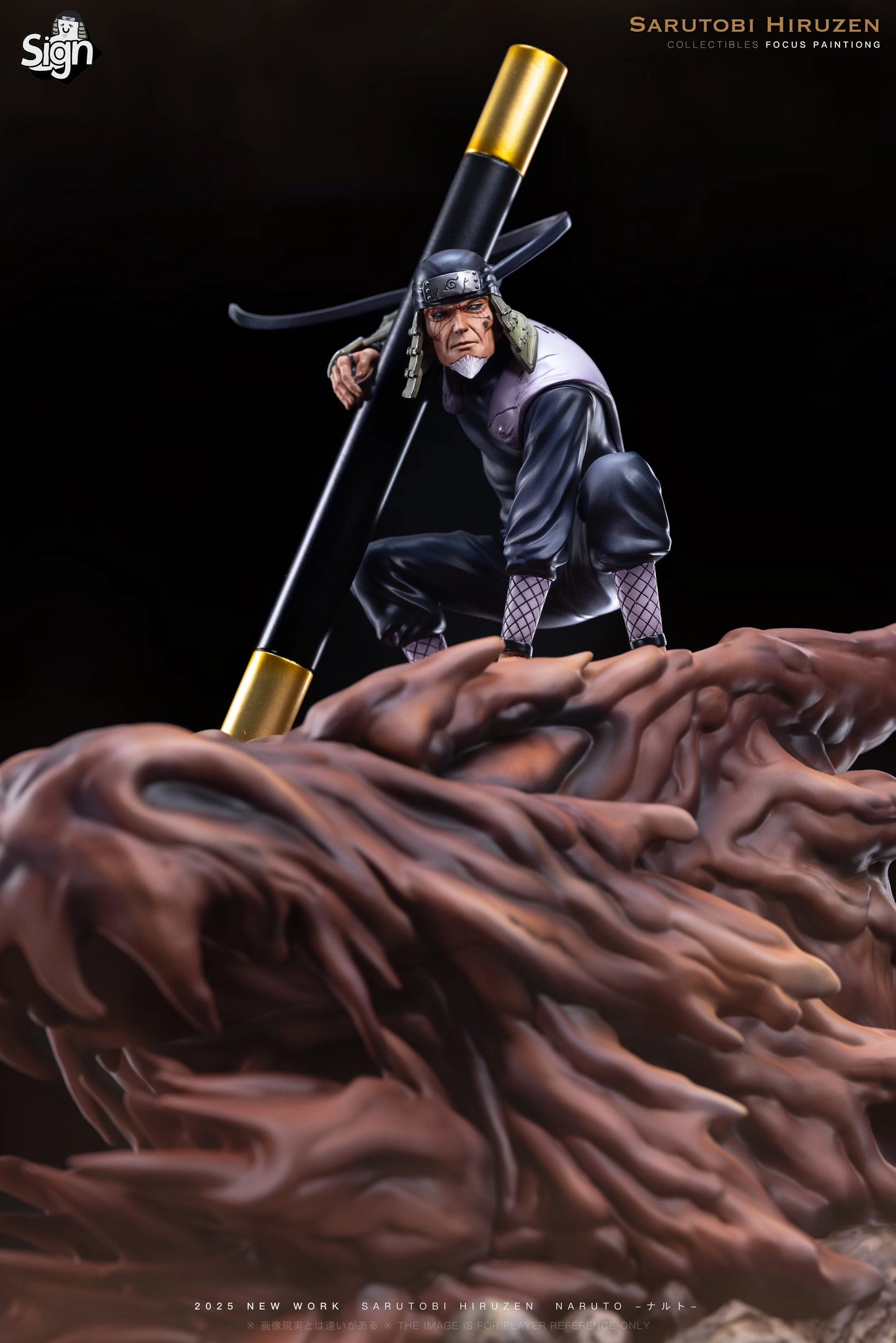 Preventa Resina Sarutobi Hiruzen Figura Naruto Sign Estudio