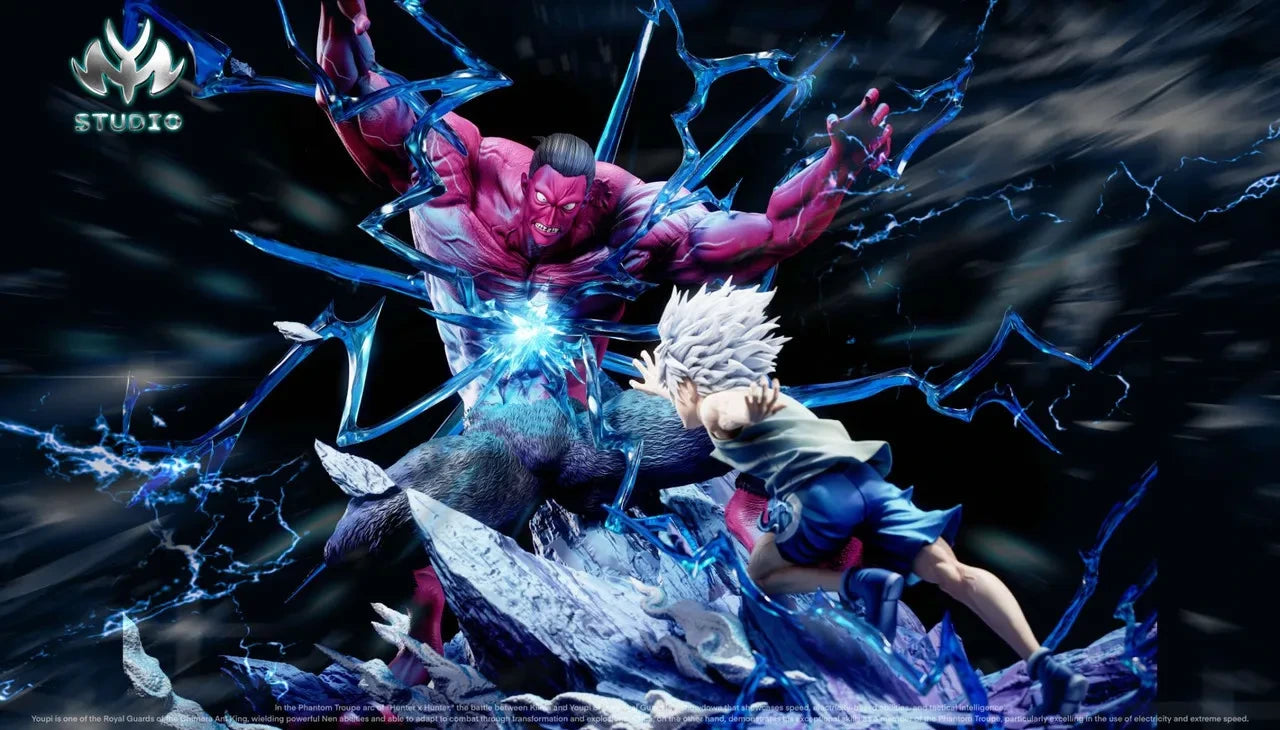 Preventa Resina Killua vs Menthuthuyoupi Figura Hunter x Hunter MY Estudio