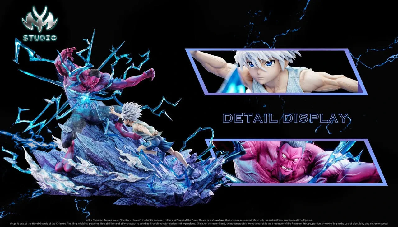 Preventa Resina Killua vs Menthuthuyoupi Figura Hunter x Hunter MY Estudio