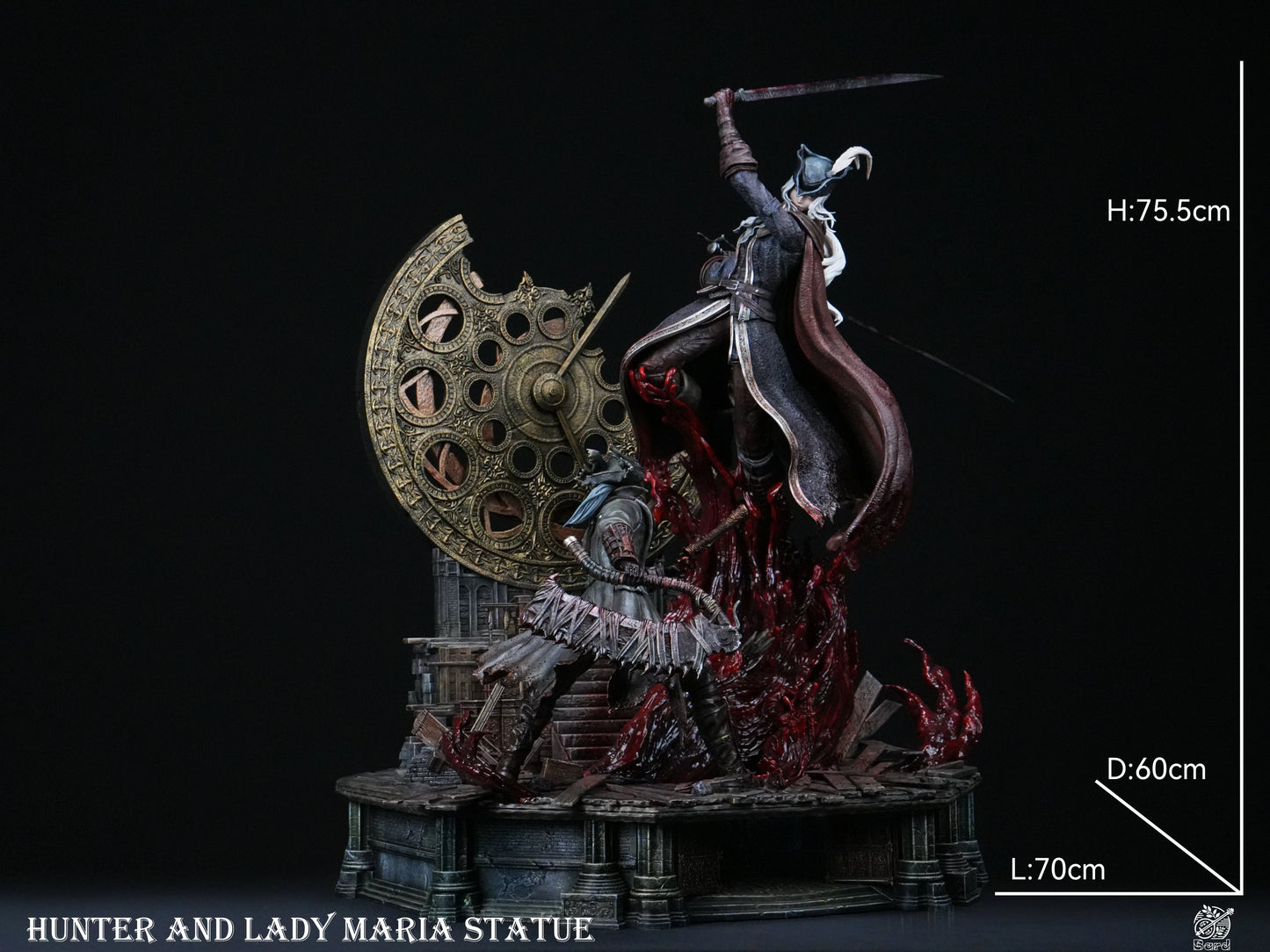 Preventa Resina Lady Maria vs Hunter Figura Bloodborne Bard  Estudio