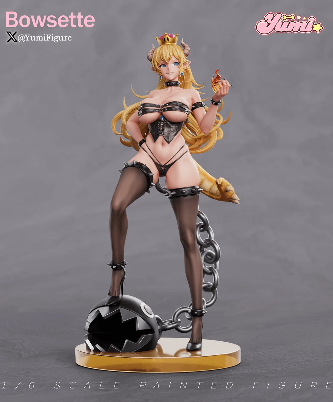 Preventa Resina Bowsette Figura Mario Bros Yumi Estudio