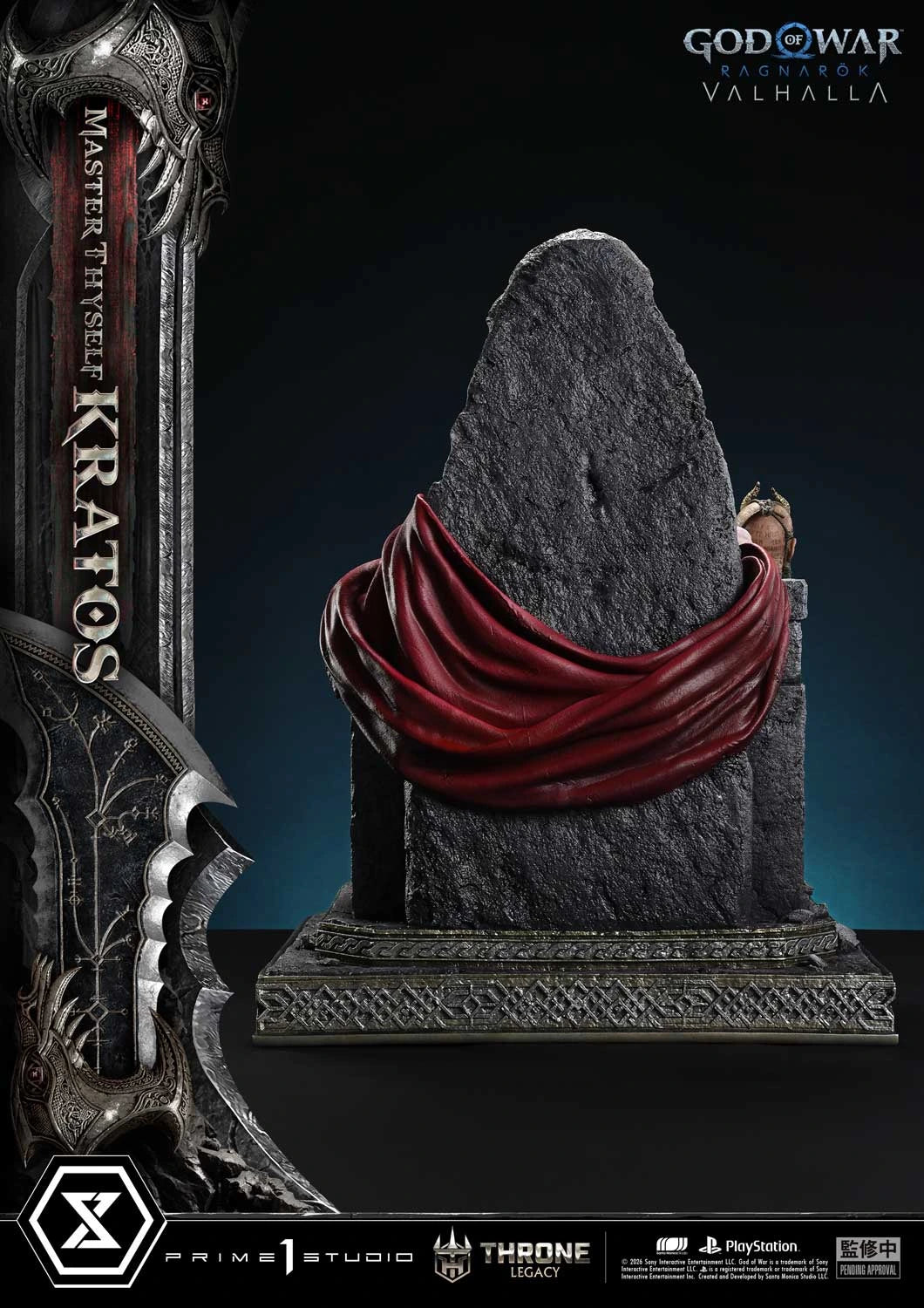 "Preventa Resina Kratos  Figura God of War Ragnarök: Valhalla  Prime 1 (Licencia) Estudio"
