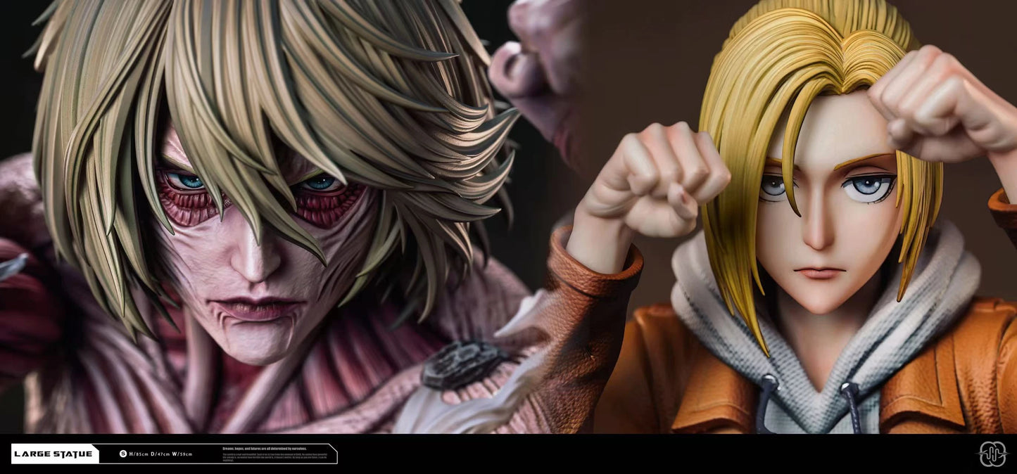 Preventa Resina Titan Femenino & Annie Leonhart Figura Attack On Titan Hertz  Estudio