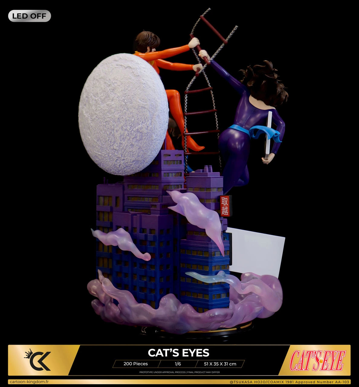 Preventa Resina Hermanas Kisugi Figura Cat's eyes Cartoon Kigdom (Licencia) Estudio