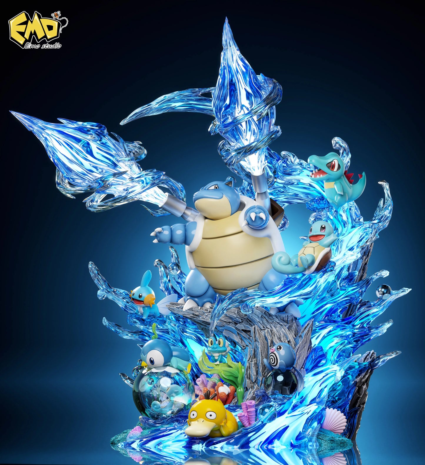 Preventa Resina Pokemon Agua Figura Pokemón  EMO Estudio