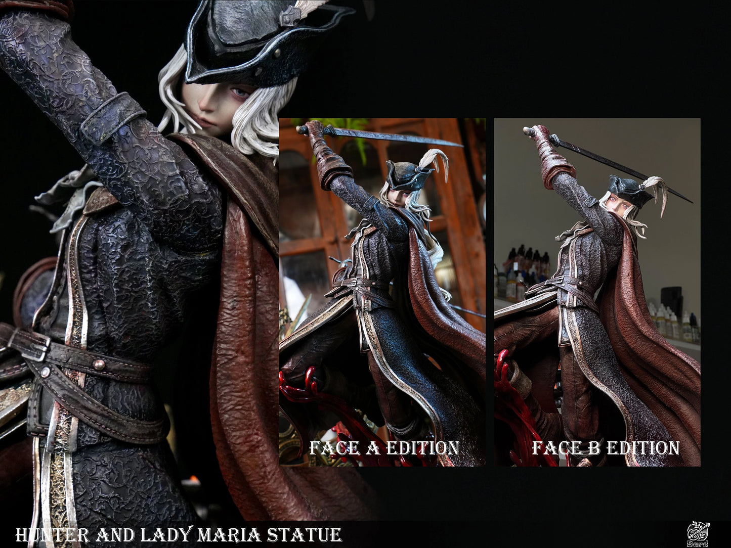 Preventa Resina Lady Maria vs Hunter Figura Bloodborne Bard  Estudio