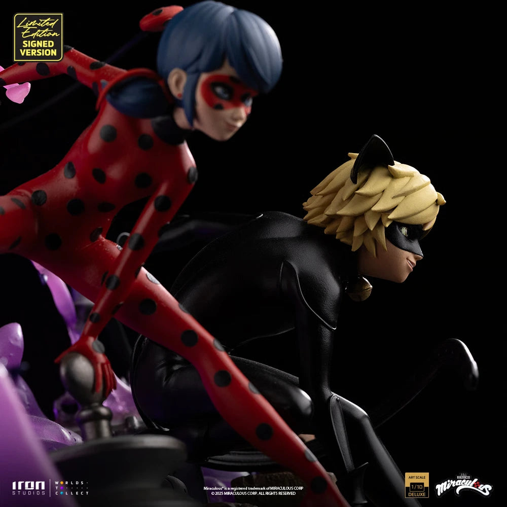 Preventa Resina LadyBug & Cat Noir Figura Miraculous Iron (Licencia) Estudio