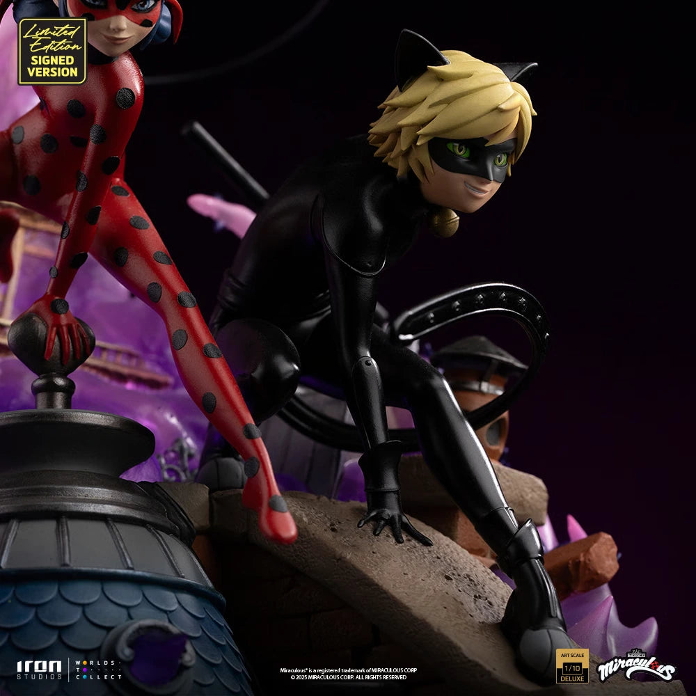 Preventa Resina LadyBug & Cat Noir Figura Miraculous Iron (Licencia) Estudio