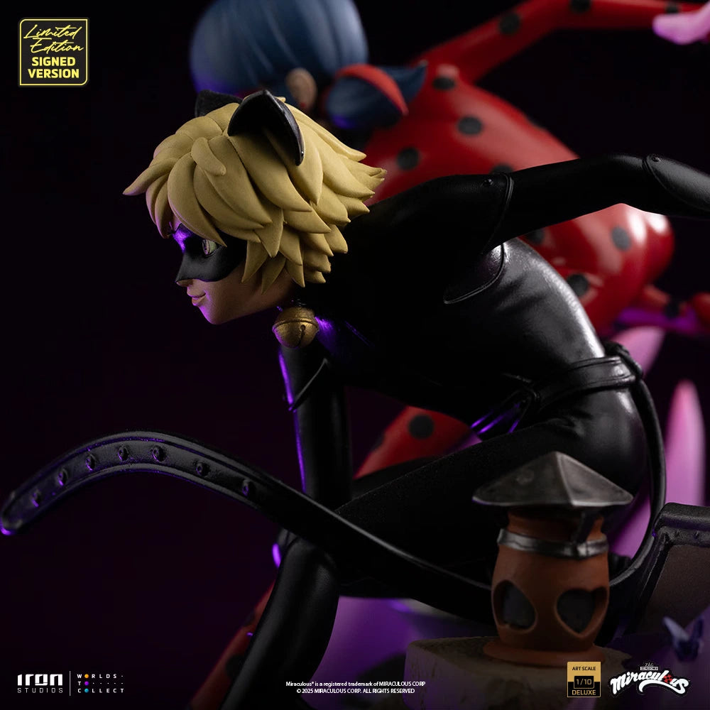 Preventa Resina LadyBug & Cat Noir Figura Miraculous Iron (Licencia) Estudio