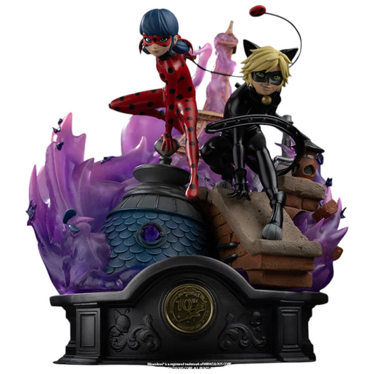Preventa Resina LadyBug & Cat Noir Figura Miraculous Iron (Licencia) Estudio