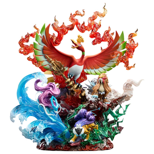 Preventa Resina Ho-Oh & Bestias Legendarias Figura Pokemón Phatom Beast  Estudio