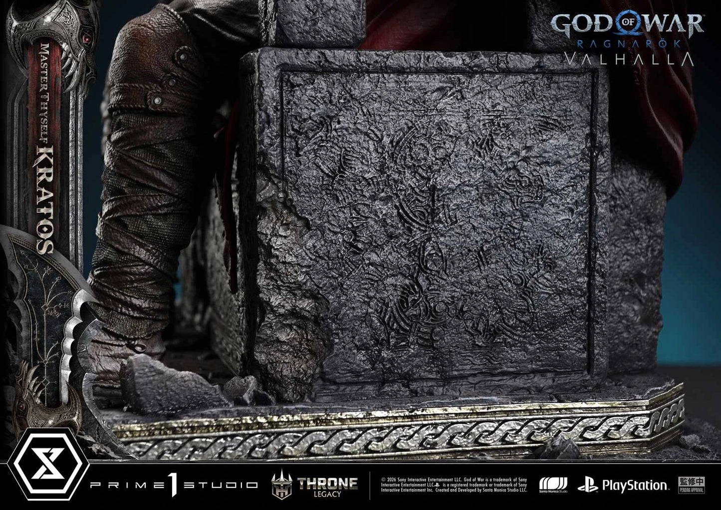 "Preventa Resina Kratos  Figura God of War Ragnarök: Valhalla  Prime 1 (Licencia) Estudio"