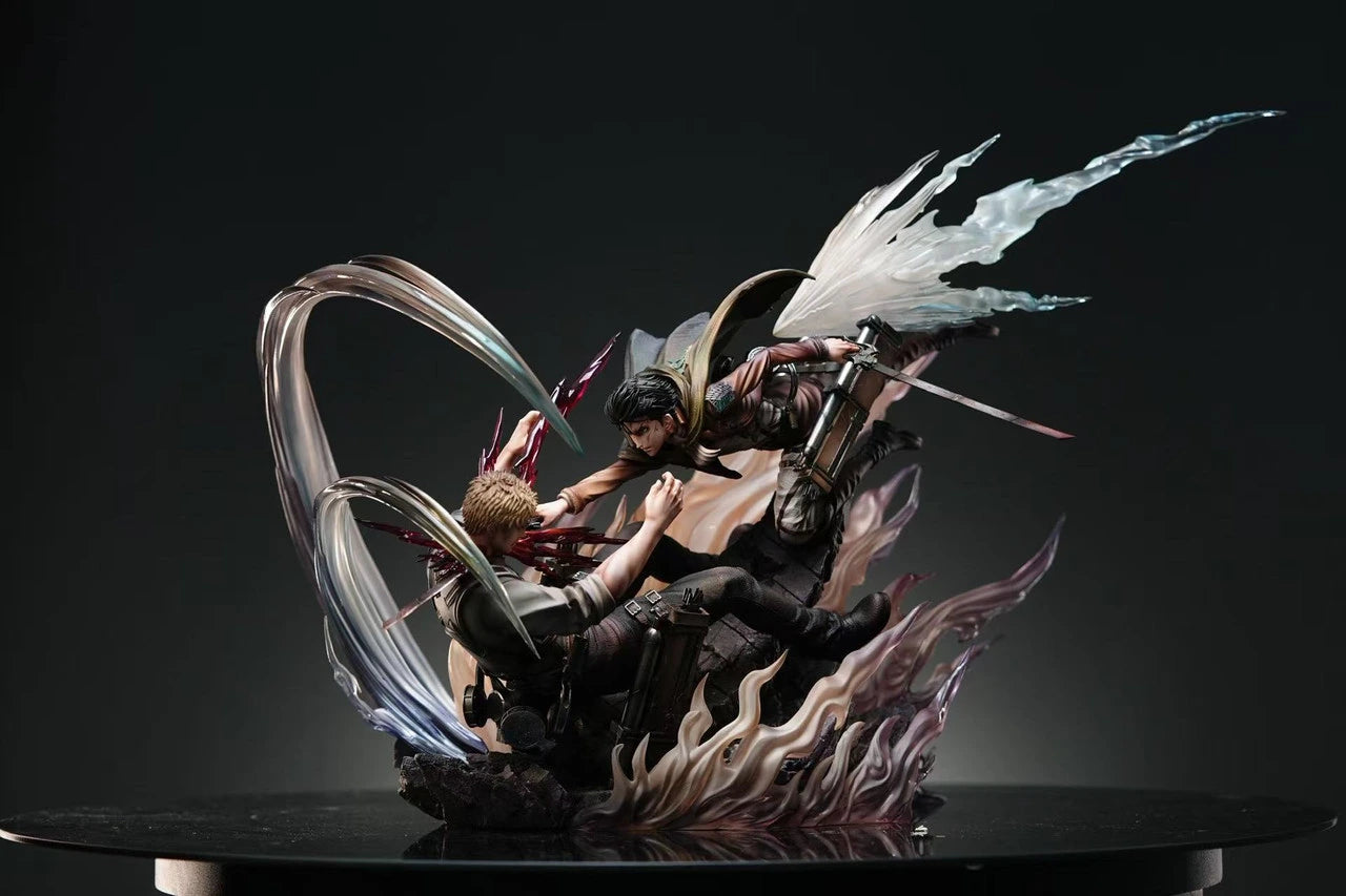 Preventa Resina Levi vs Reiner Figura Attack On Titan Sure Estudio
