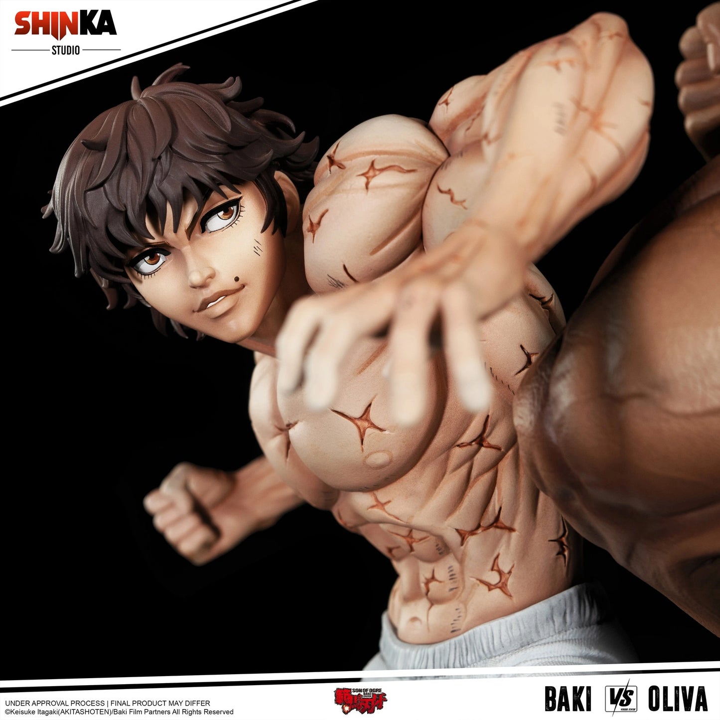 "Preventa Resina Baki vs Oliva Figura Baki the Grappler  Shinka (Licencia) Estudio"