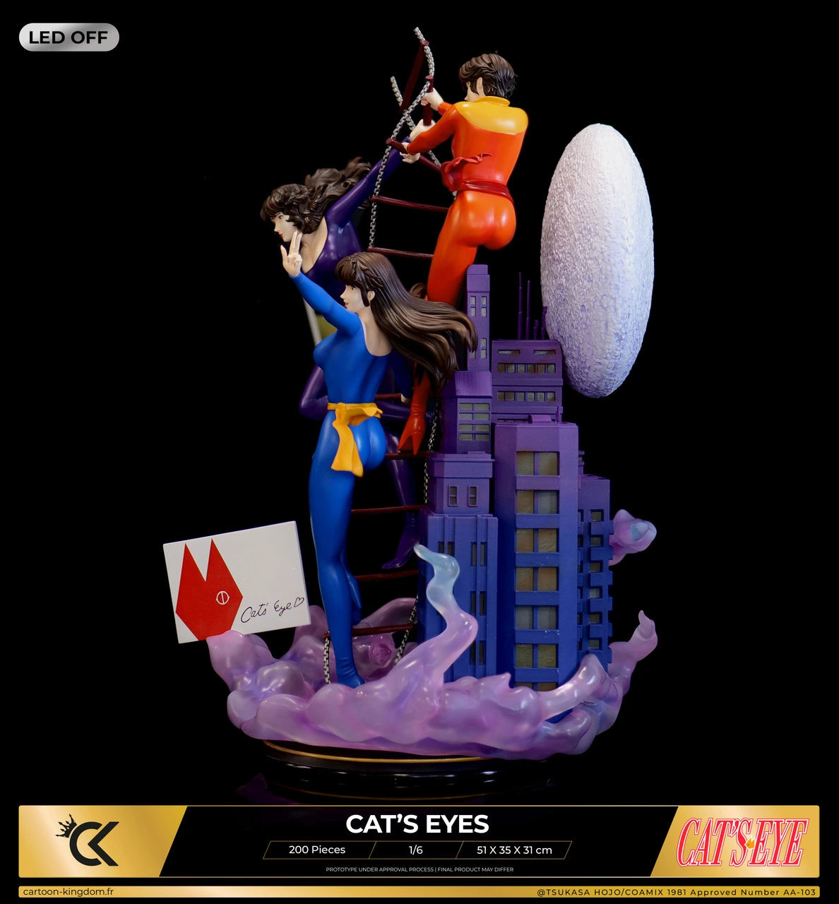 Preventa Resina Hermanas Kisugi Figura Cat's eyes Cartoon Kigdom (Licencia) Estudio