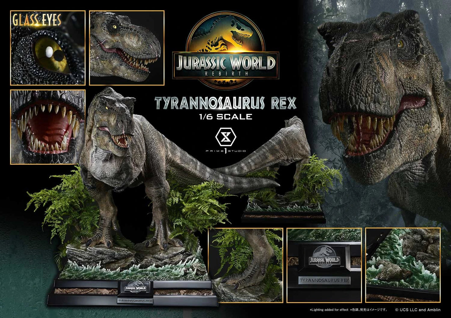 Preventa Resina Tyrannosaurus Rex Figura Jurassic World: Renace  Prime 1 (Licencia) Estudio