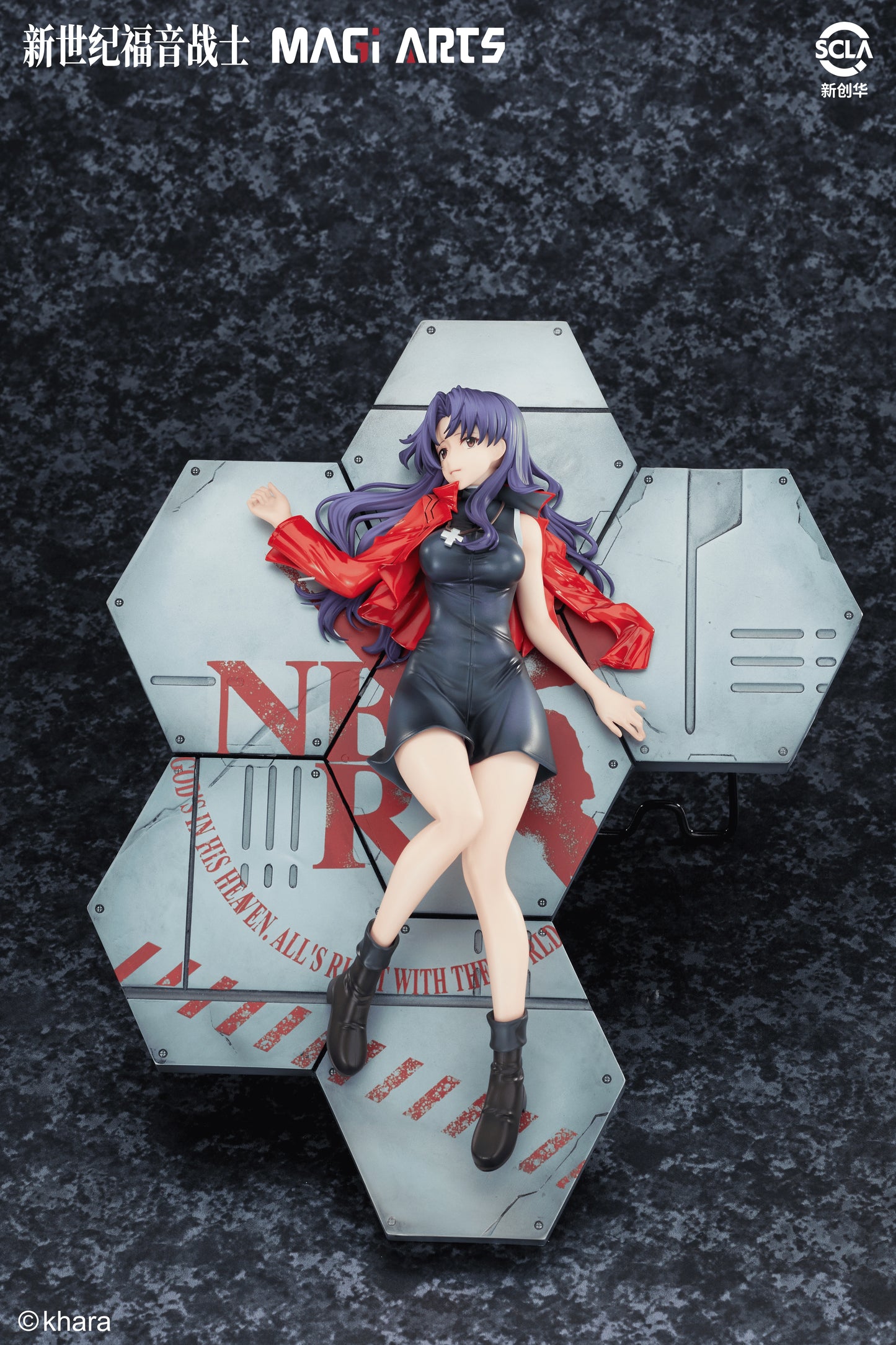 Preventa Resina Katsuragi Misato Figura Evangelion Magi Arts (Licencia) Estudio